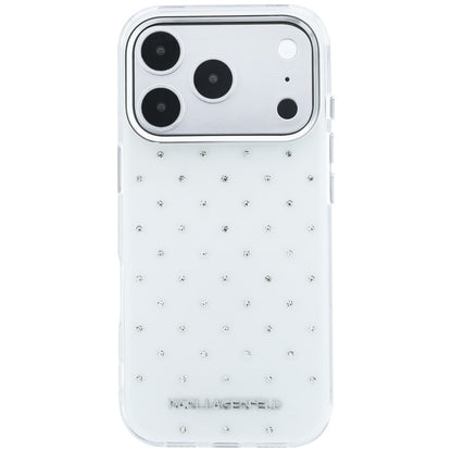 Husa pentru Apple iPhone 18 Pro Max / 17 Pro Max, Karl Lagerfeld, IML Rhinestones and Electroplated Logo, Alba