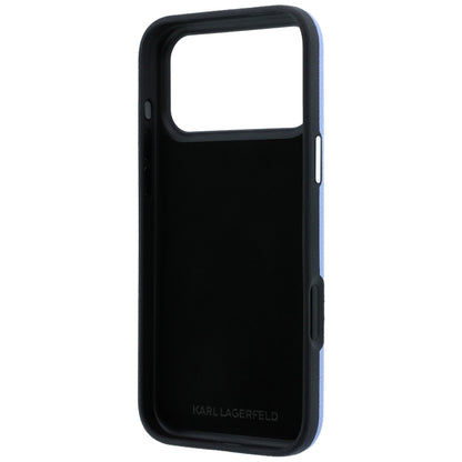 Husa pentru Apple iPhone 18 Pro Max / 17 Pro Max, Karl Lagerfeld, Smooth Big Resin Signature Logo, Bleu