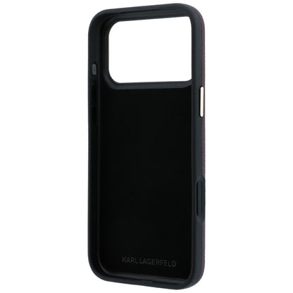 Husa pentru Apple iPhone 18 Pro Max / 17 Pro Max, Karl Lagerfeld, Smooth Big Resin Signature Logo, Visinie