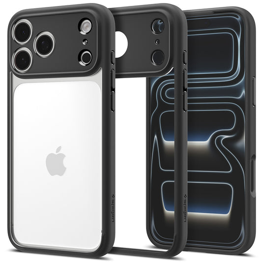 Husa pentru Apple iPhone 18 Pro Max / 17 Pro Max, Spigen, Ultra Hybrid, Neagra Mata ACS12117