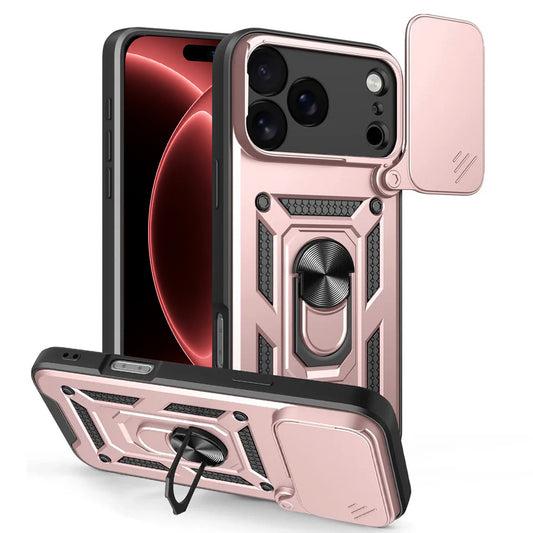 Husa pentru Apple iPhone 18 Pro Max / 17 Pro Max, Techsuit, CamShield, Roz Aurie