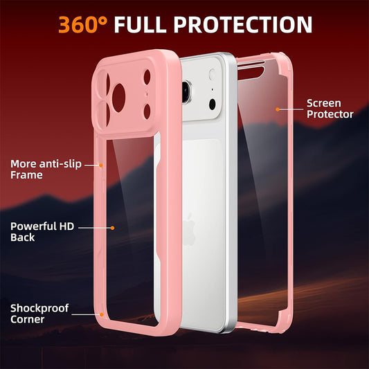 Husa pentru Apple iPhone 18 Pro Max / 17 Pro Max, Techsuit, ColorVerse 360, Roz