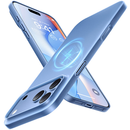 Husa MagSafe pentru Apple iPhone 18 Pro Max / 17 Pro Max, Torras, OriginFit, Bleu