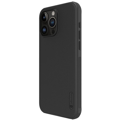 Husa pentru Apple iPhone 15 Pro, Nillkin, Super Frosted Shield Pro, Neagra