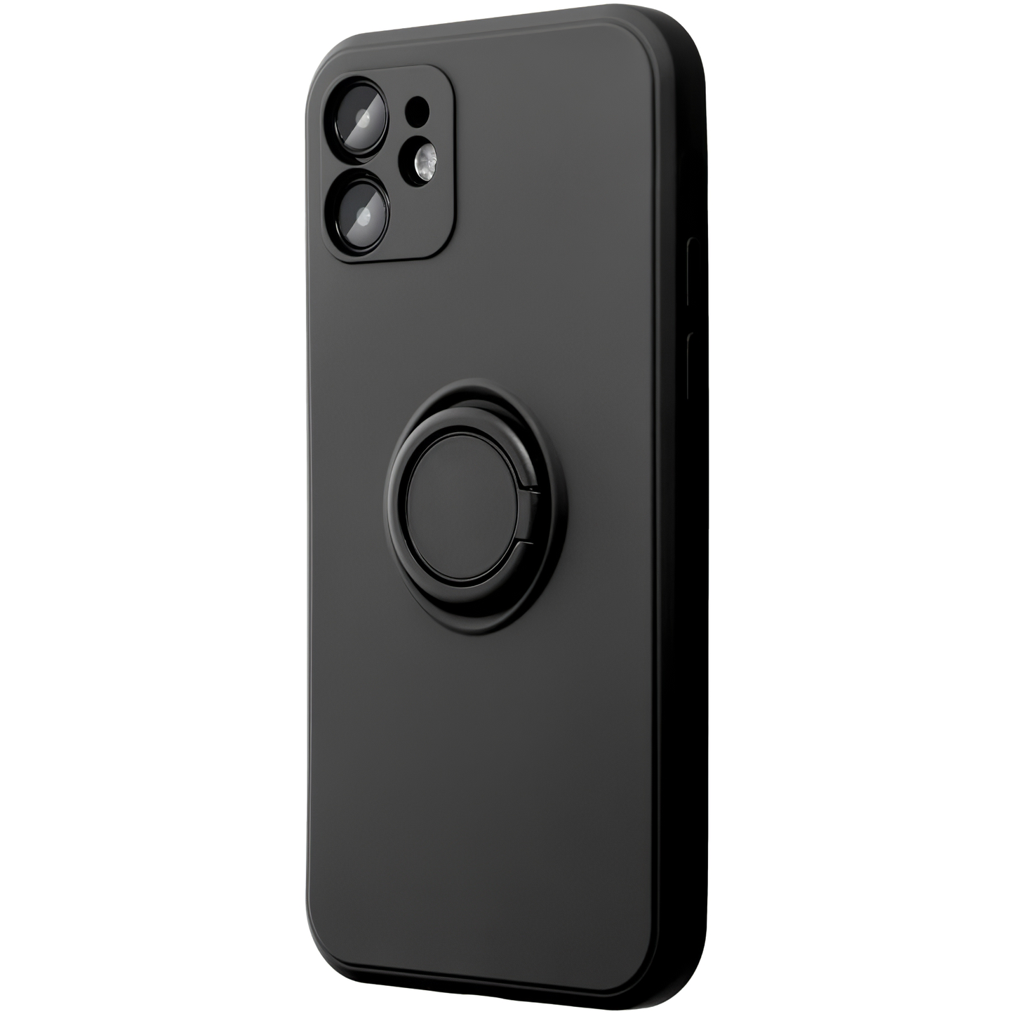 Husa pentru Apple iPhone 16 Pro Max, OEM, Silicone Ring, Neagra