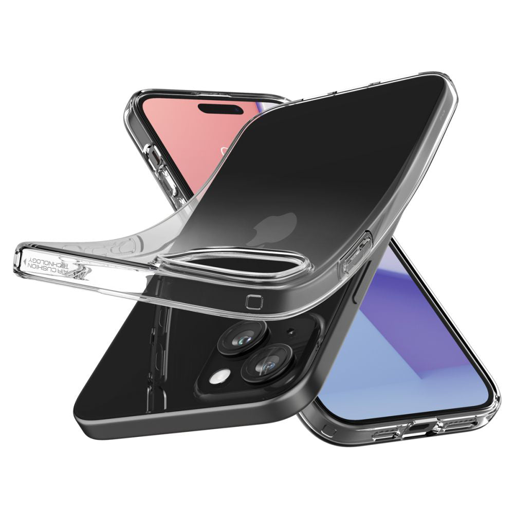 Husa pentru Apple iPhone 15, Spigen, Liquid Crystal, Transparenta