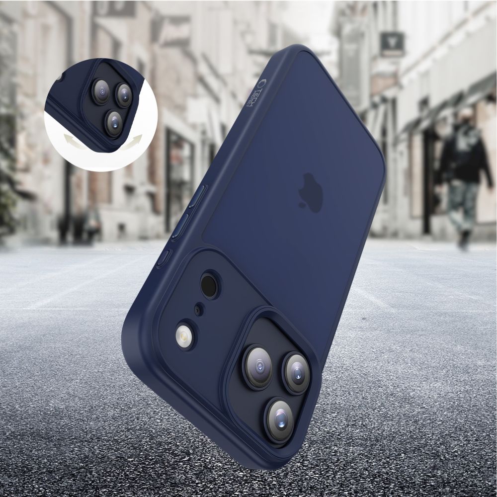Husa pentru Apple iPhone 17 Pro Max, Tech-Protect, Magmat, Bleumarin Mata