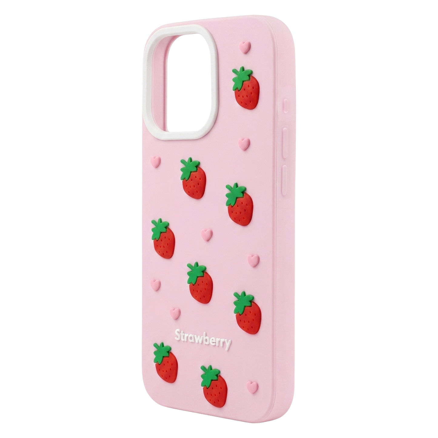 Husa pentru Apple iPhone 15 / 14 / 13, OEM, Strawberry, Roz
