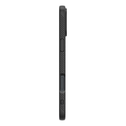 Husa pentru Apple iPhone 16, Spigen, Liquid Air Matte, Neagra ACS08194