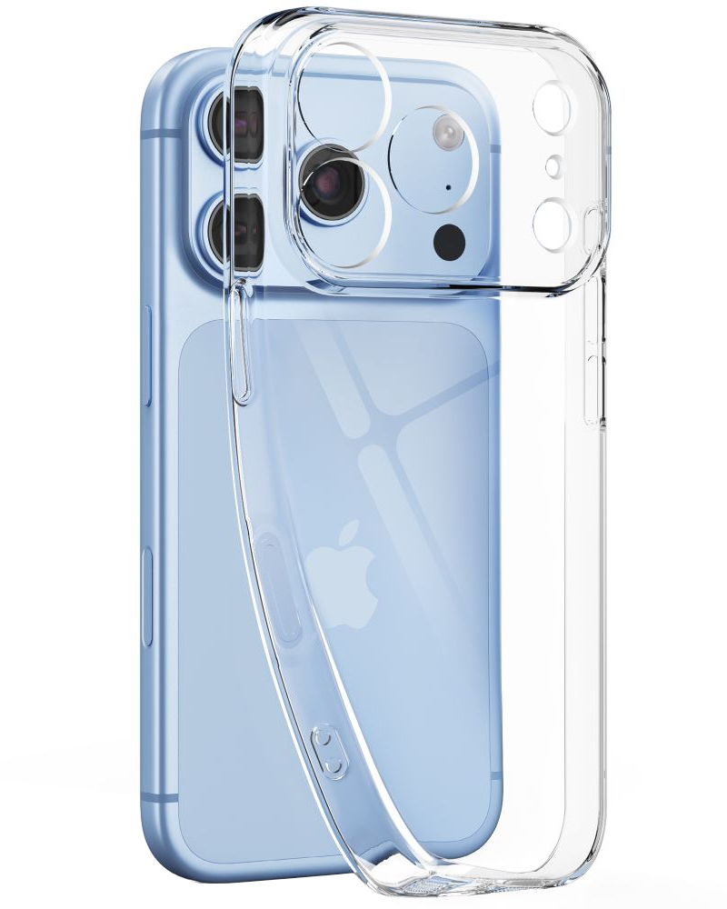 Husa pentru Apple iPhone 18 Pro / 17 Pro, Tech-Protect, Flexair with Screen Protector, Transparenta