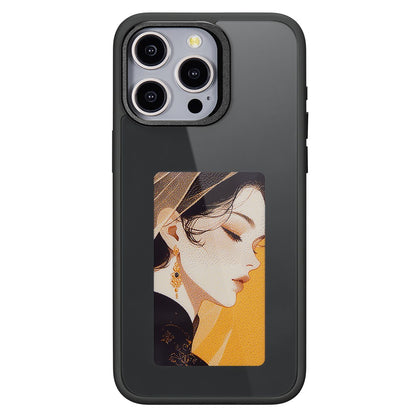 Husa pentru Apple iPhone 15 Pro, OEM, Display Customized E-Ink, Neagra