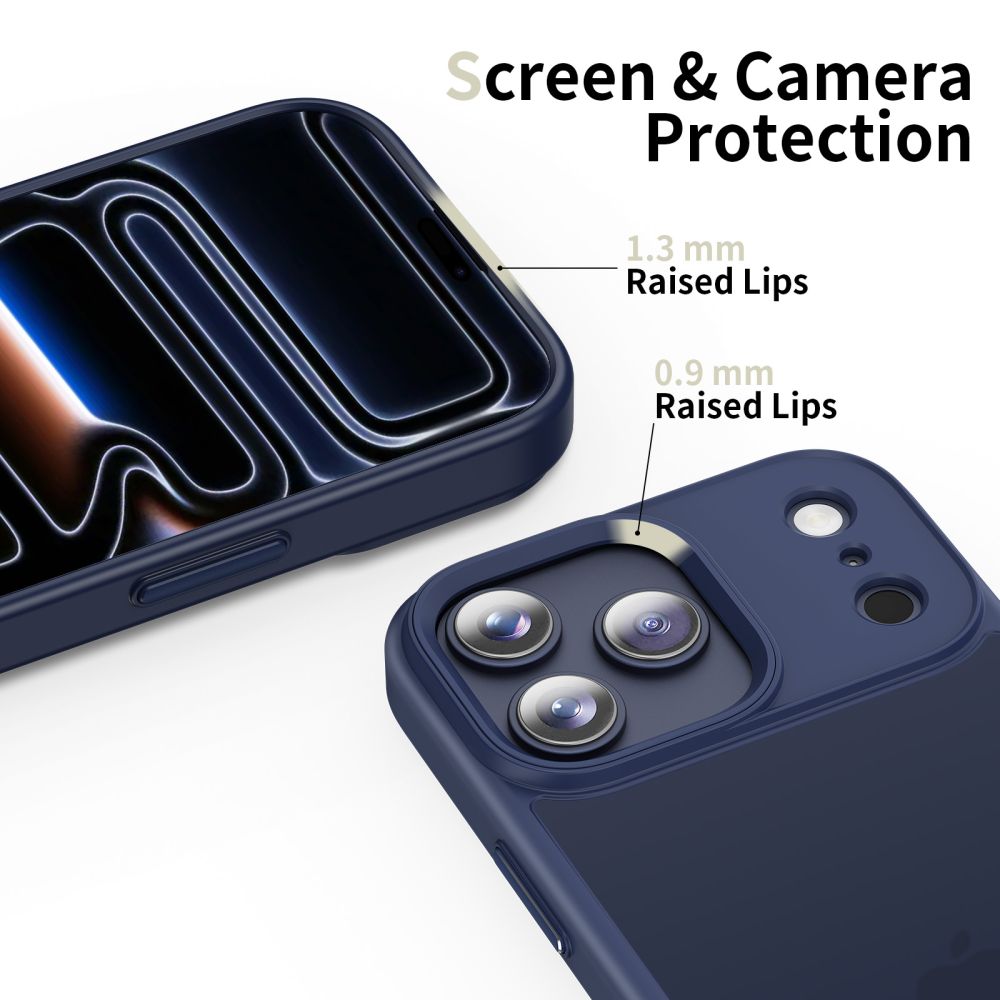 Husa pentru Apple iPhone 17 Pro, Tech-Protect, Magmat, Bleumarin Mata