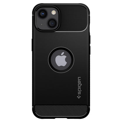 Husa pentru Apple iPhone 13, Spigen, Rugged Armor, Neagra ACS03518
