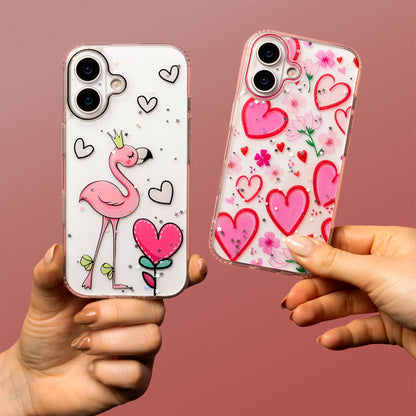 Husa pentru Apple iPhone 16 Pro, OEM, Ultra Trendy Love 2, Multicolor