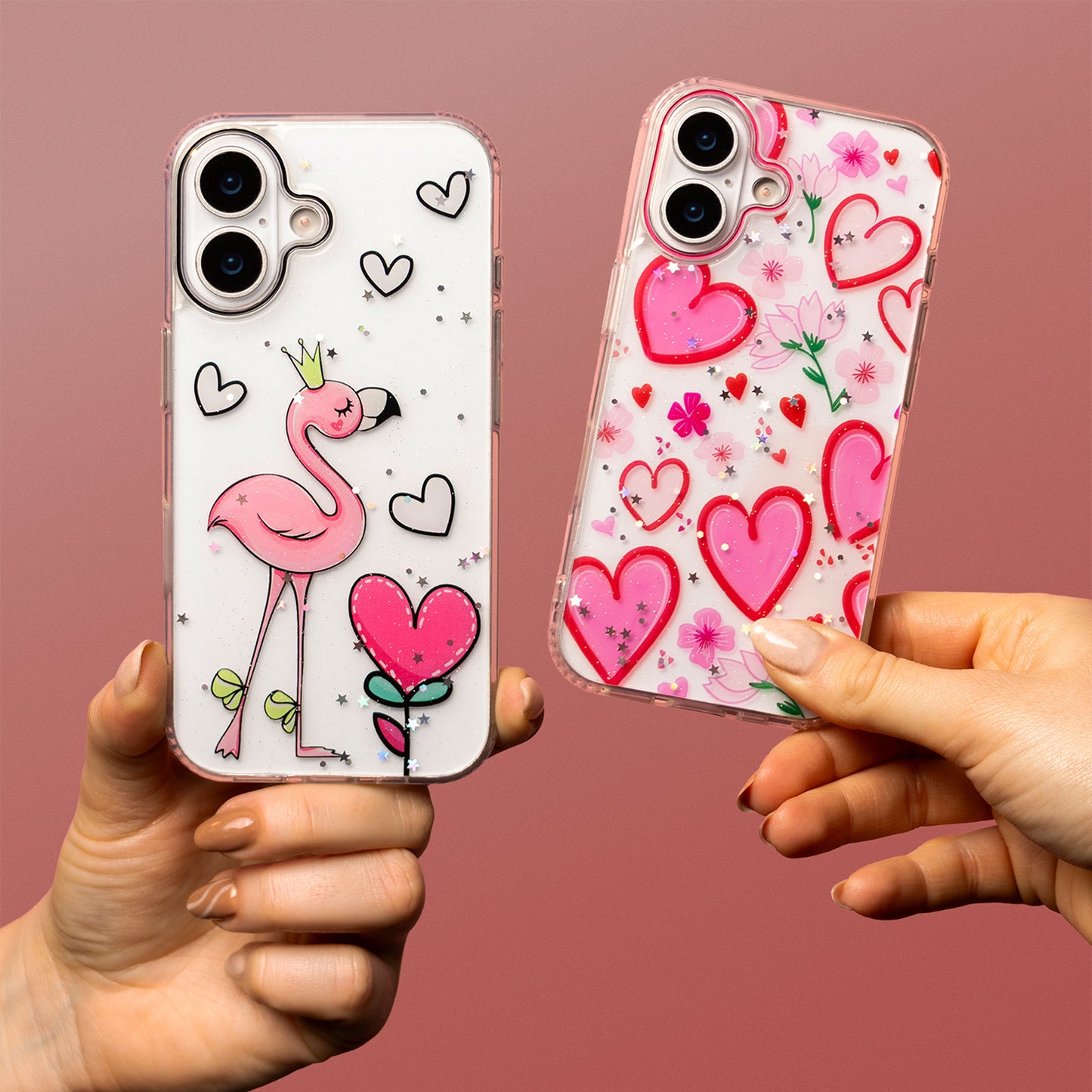 Husa pentru Apple iPhone 16 Pro Max, OEM, Ultra Trendy Love 2, Multicolor