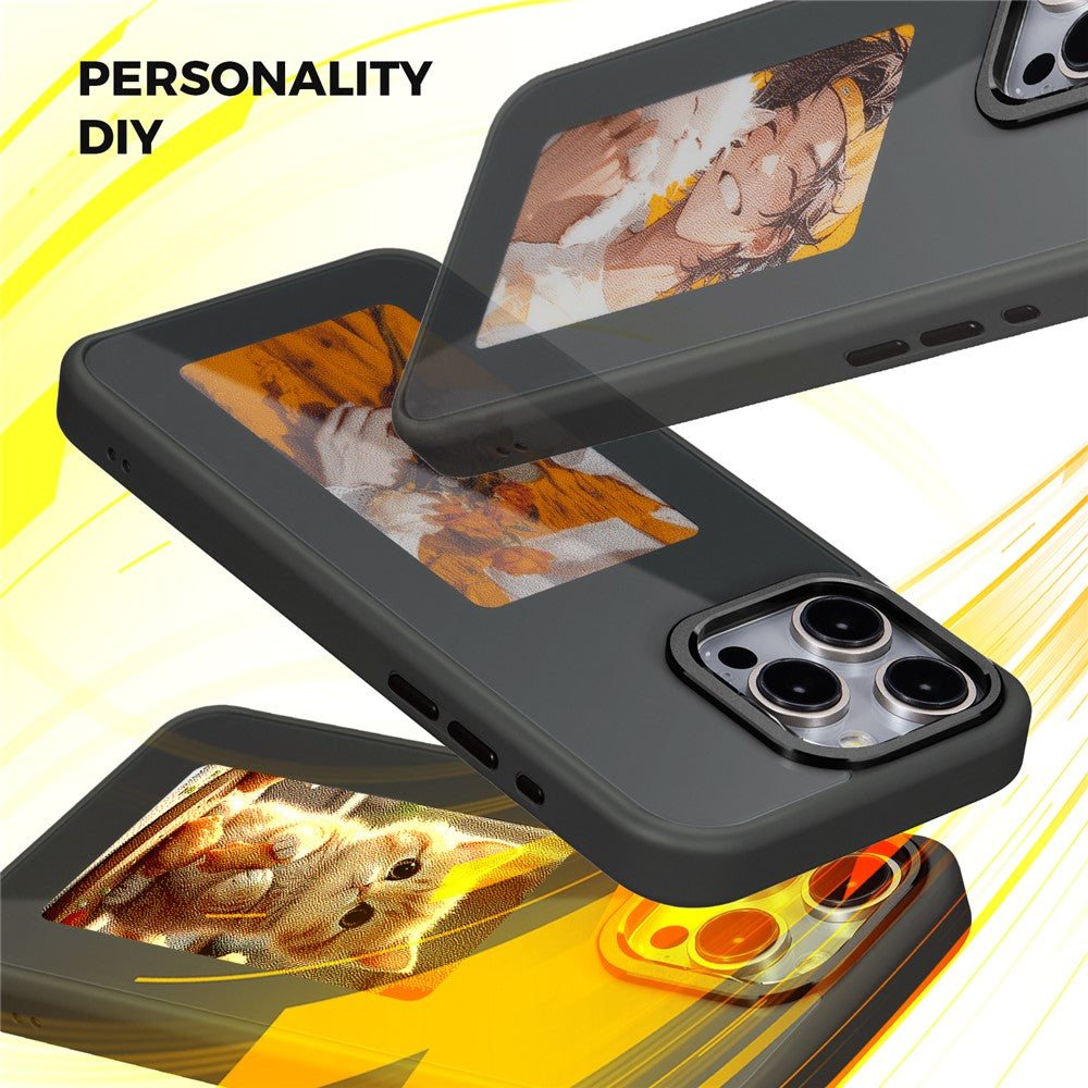 Husa pentru Apple iPhone 14 Pro, OEM, Display Customized E-Ink, Neagra