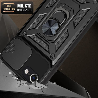 Husa pentru Apple iPhone 6 / 6s, Techsuit, CamShield, Neagra