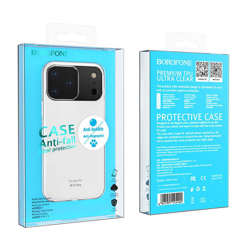 Husa pentru Apple iPhone 17 Pro, Borofone, BI4 Ice, Transparenta