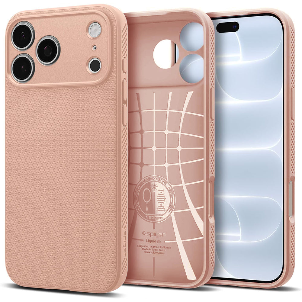 Husa pentru Apple iPhone 18 Pro Max / 17 Pro Max, Spigen, Liquid Air, Roz ACS12115
