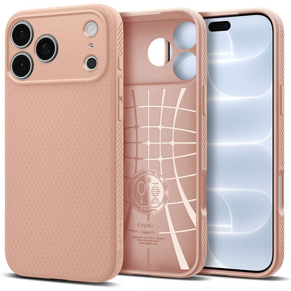 Husa pentru Apple iPhone 18 Pro Max / 17 Pro Max, Spigen, Liquid Air, Roz ACS12115