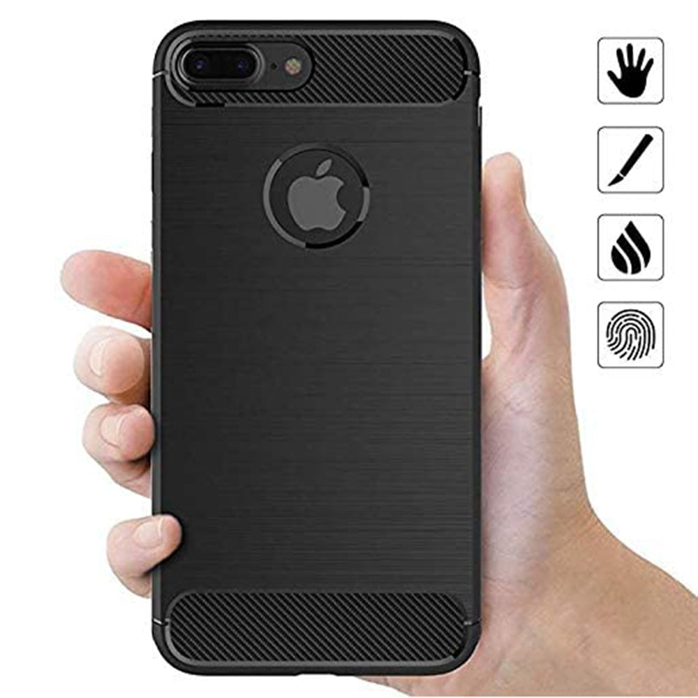 Husa pentru Apple iPhone 7 Plus, Techsuit, Carbon, Neagra
