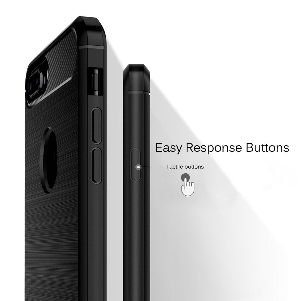 Husa pentru Apple iPhone 7 Plus, Techsuit, Carbon, Neagra