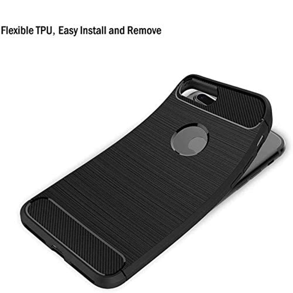 Husa pentru Apple iPhone 8 Plus, Techsuit, Carbon, Neagra