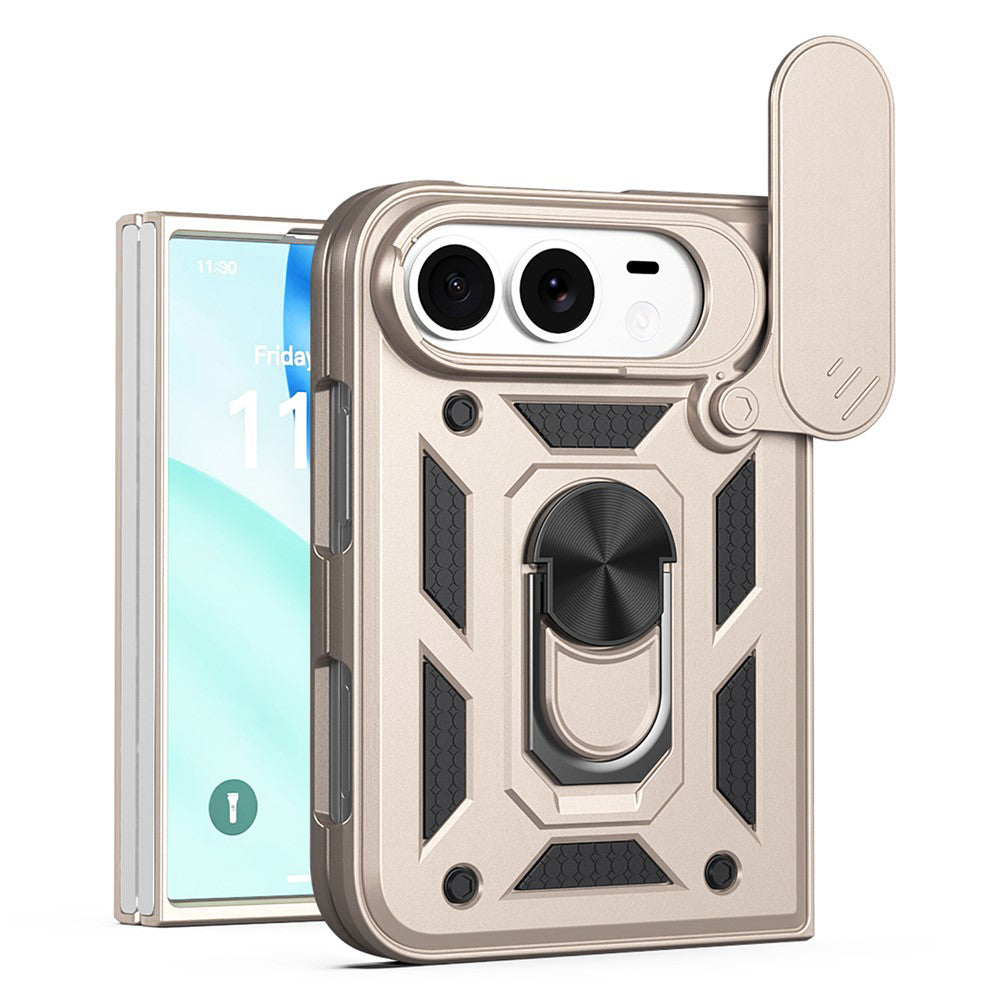 Husa pentru Apple iPhone Duo, Techsuit, CamShield, Aurie
