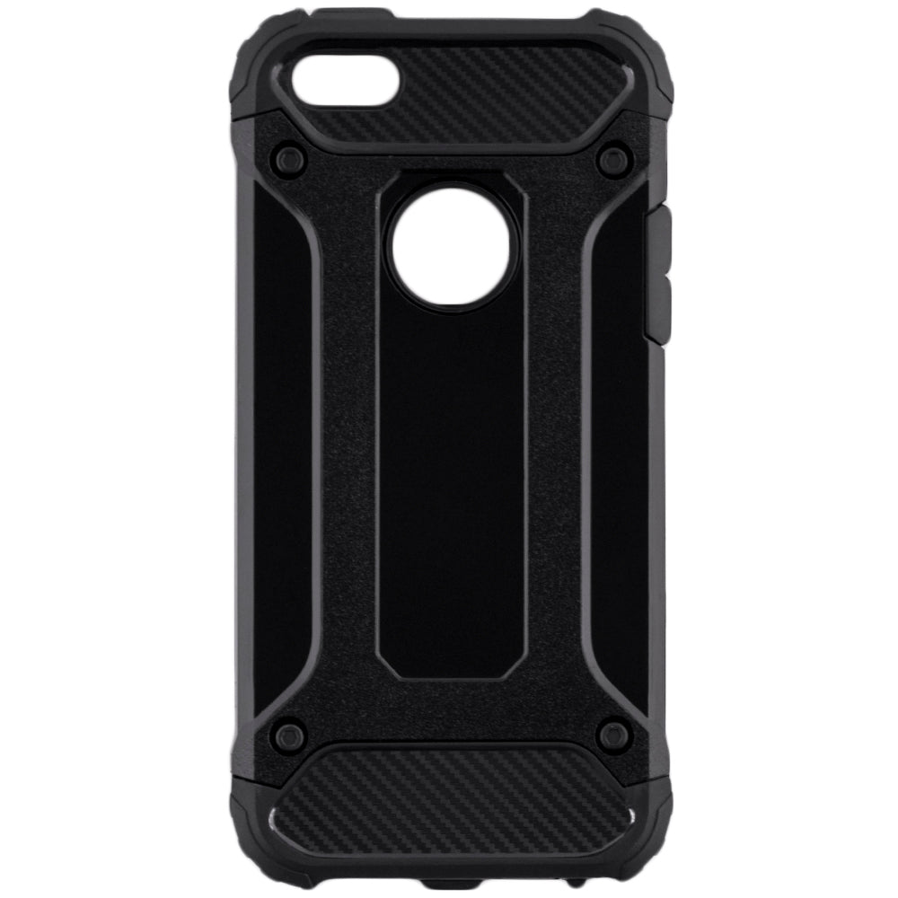 Husa pentru Apple iPhone SE (2016) / 5 / 5s, Techsuit, Hybrid Armor, Neagra