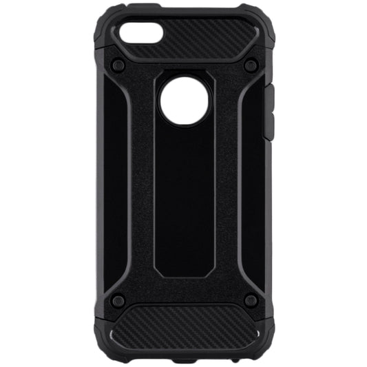 Husa pentru Apple iPhone SE (2016) / 5 / 5s, Techsuit, Hybrid Armor, Neagra