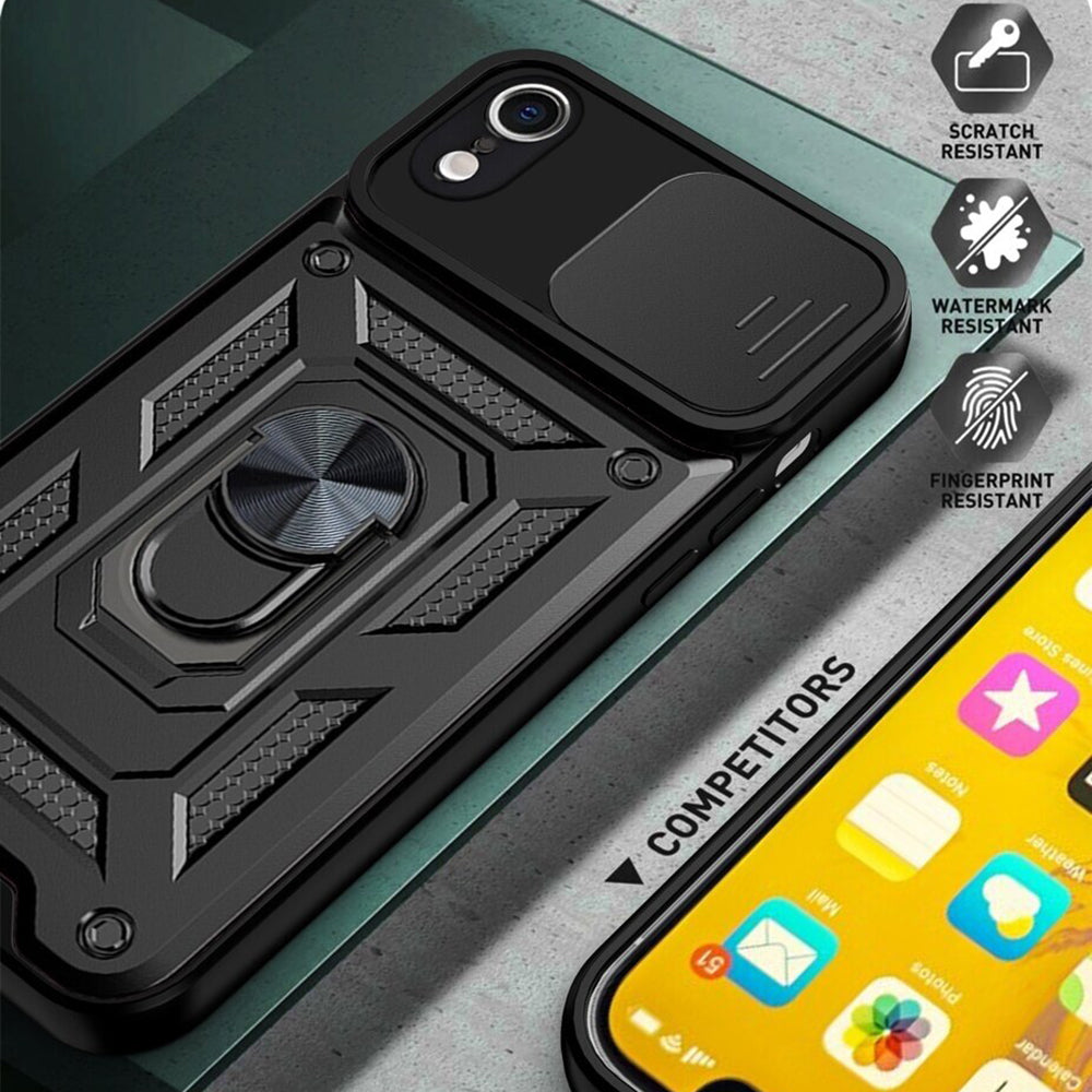 Husa pentru Apple iPhone XR, Techsuit, CamShield, Neagra