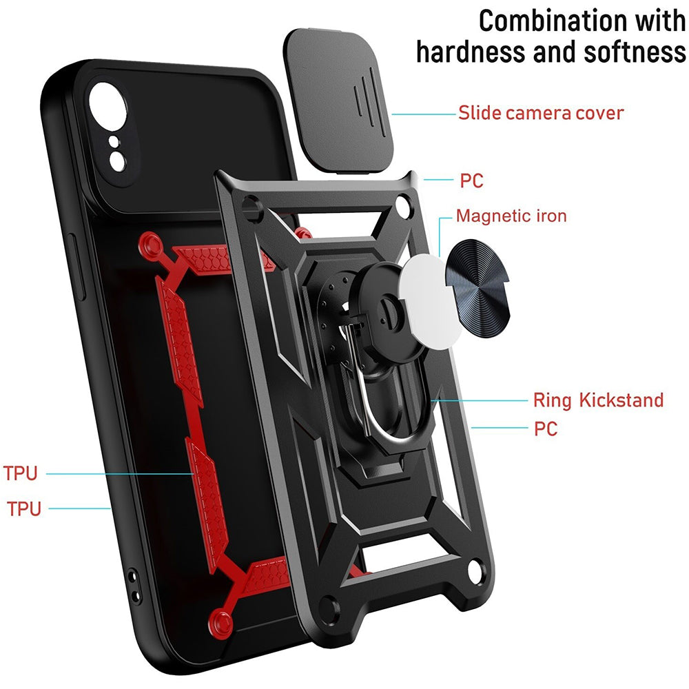 Husa pentru Apple iPhone XR, Techsuit, CamShield, Neagra