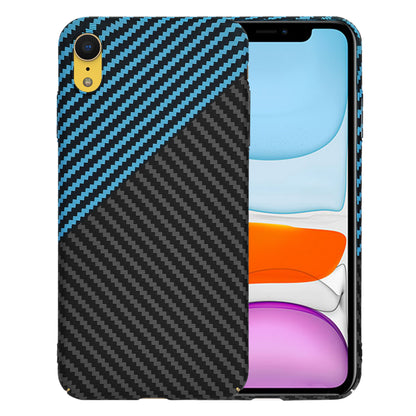 Husa pentru Apple iPhone XR, Techsuit, Carbonite FiberShell, Neagra Bleu