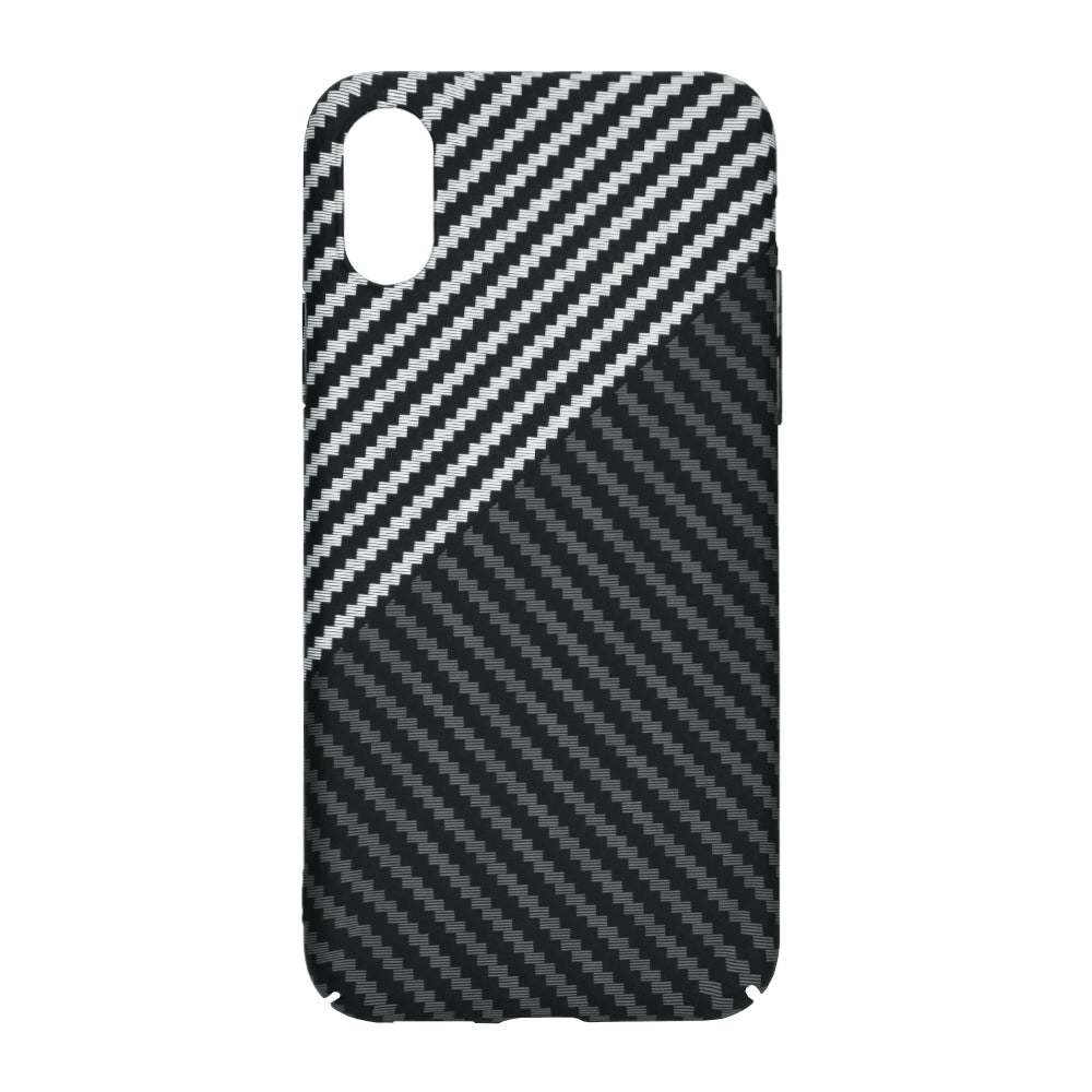 Husa pentru Apple iPhone XR, Techsuit, Carbonite FiberShell, Neagra Gri