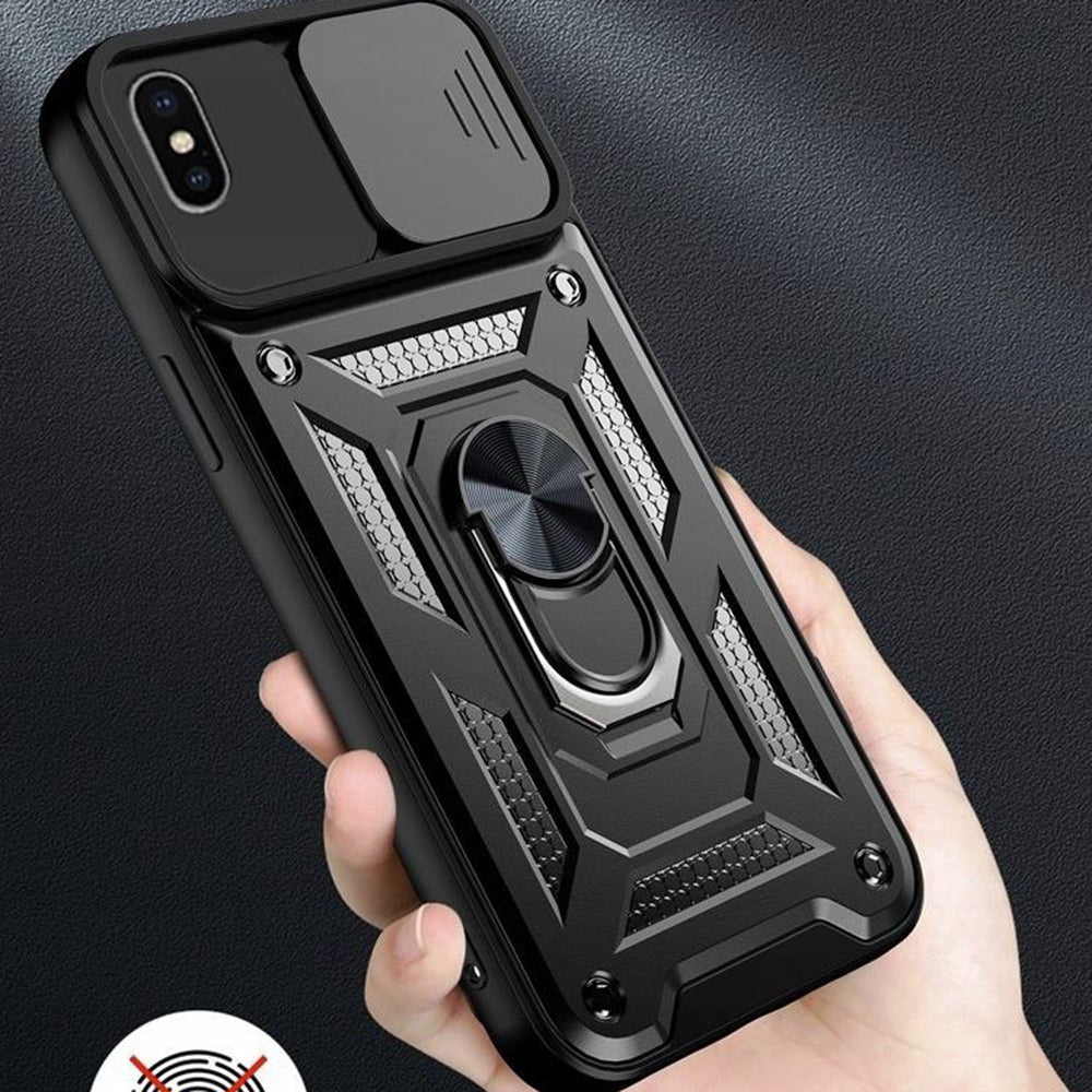 Husa pentru Apple iPhone XS Max, Techsuit, CamShield, Neagra