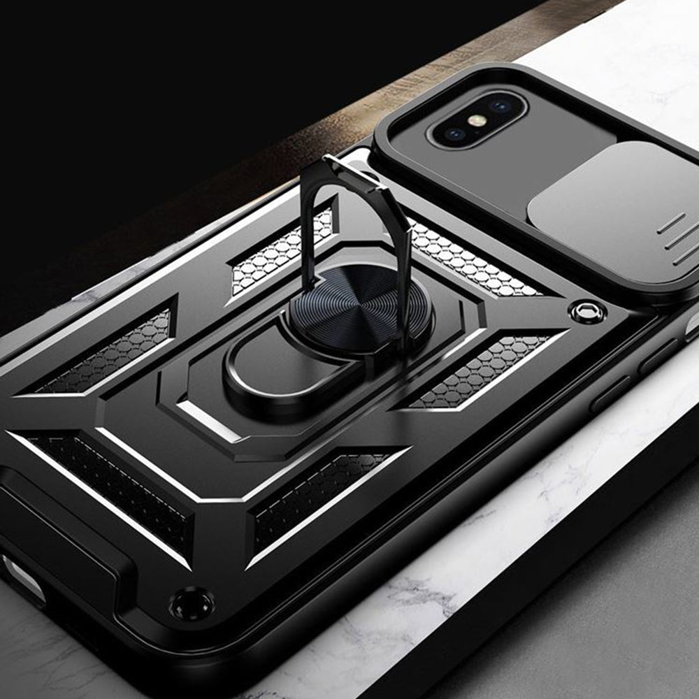 Husa pentru Apple iPhone XS Max, Techsuit, CamShield, Neagra