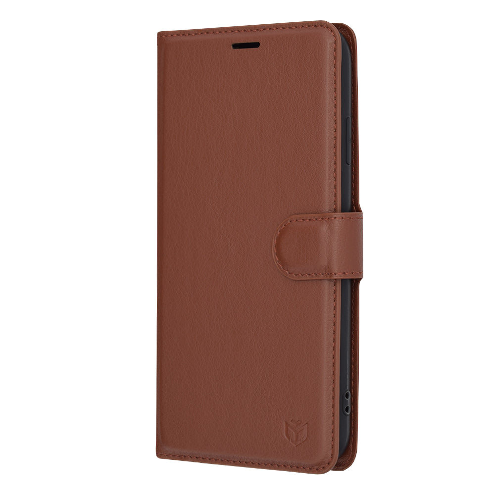 Husa pentru Apple iPhone XS Max, Techsuit, Leather Folio, Maro