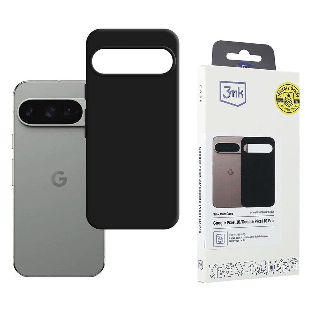 Husa pentru Google Pixel 10 Pro / 10, 3MK, Neagra Mata