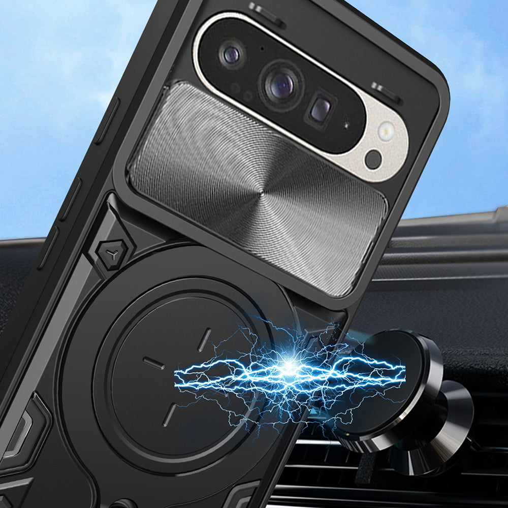 Husa pentru Google Pixel 10 Pro XL, Techsuit, CamGuard Pro, Roz Aurie