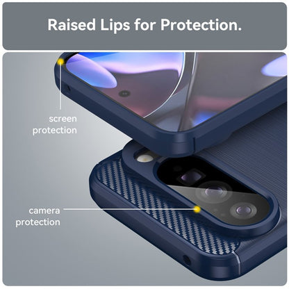 Husa pentru Google Pixel 10 Pro XL, Techsuit, Carbon, Albastra