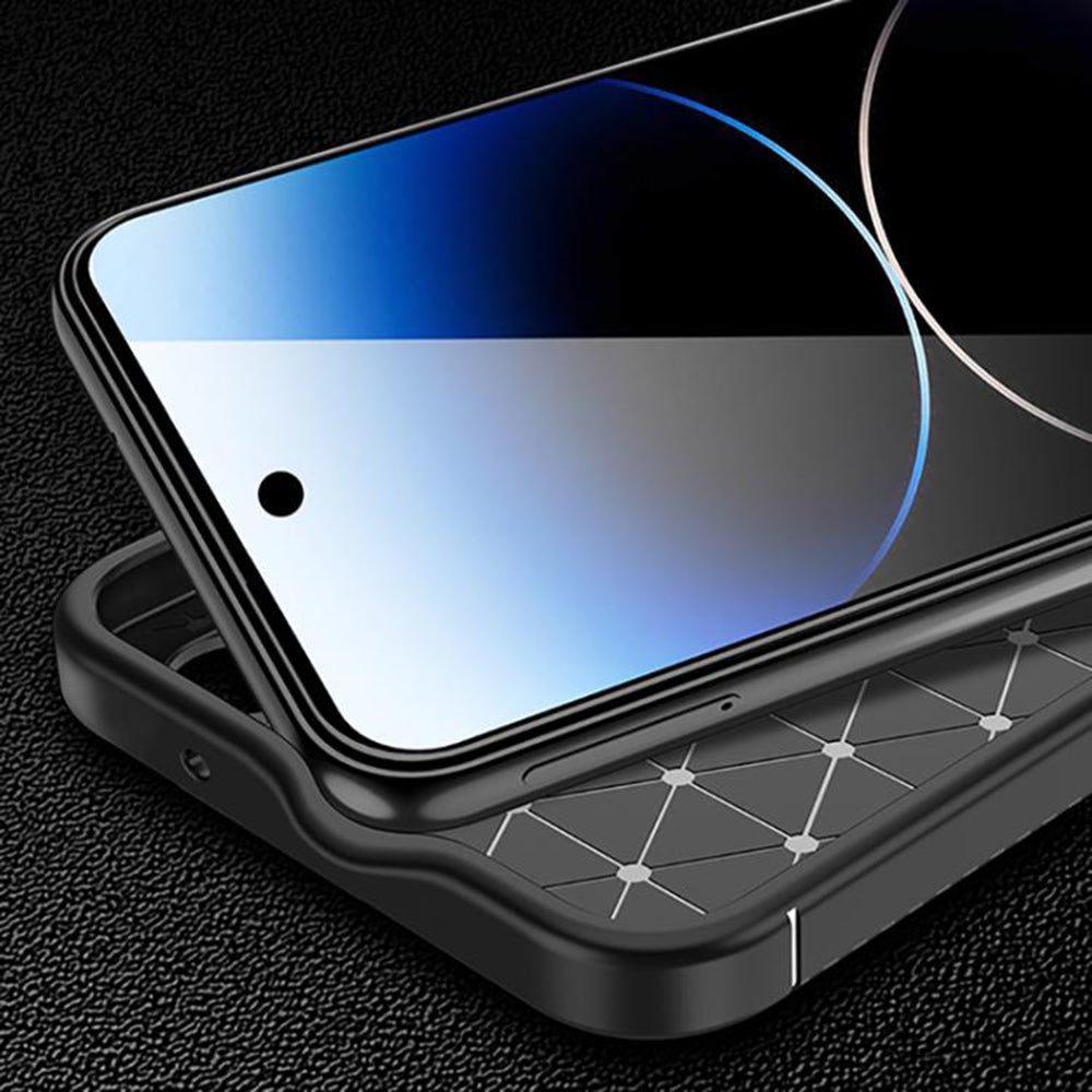 Husa pentru Google Pixel 10 Pro XL, Techsuit, CarbonFiber, Neagra