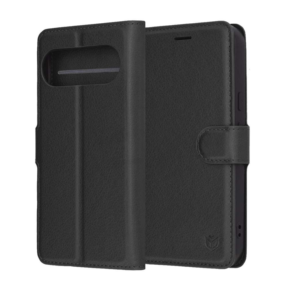 Husa pentru Google Pixel 10 Pro XL, Techsuit, Leather Folio, Neagra