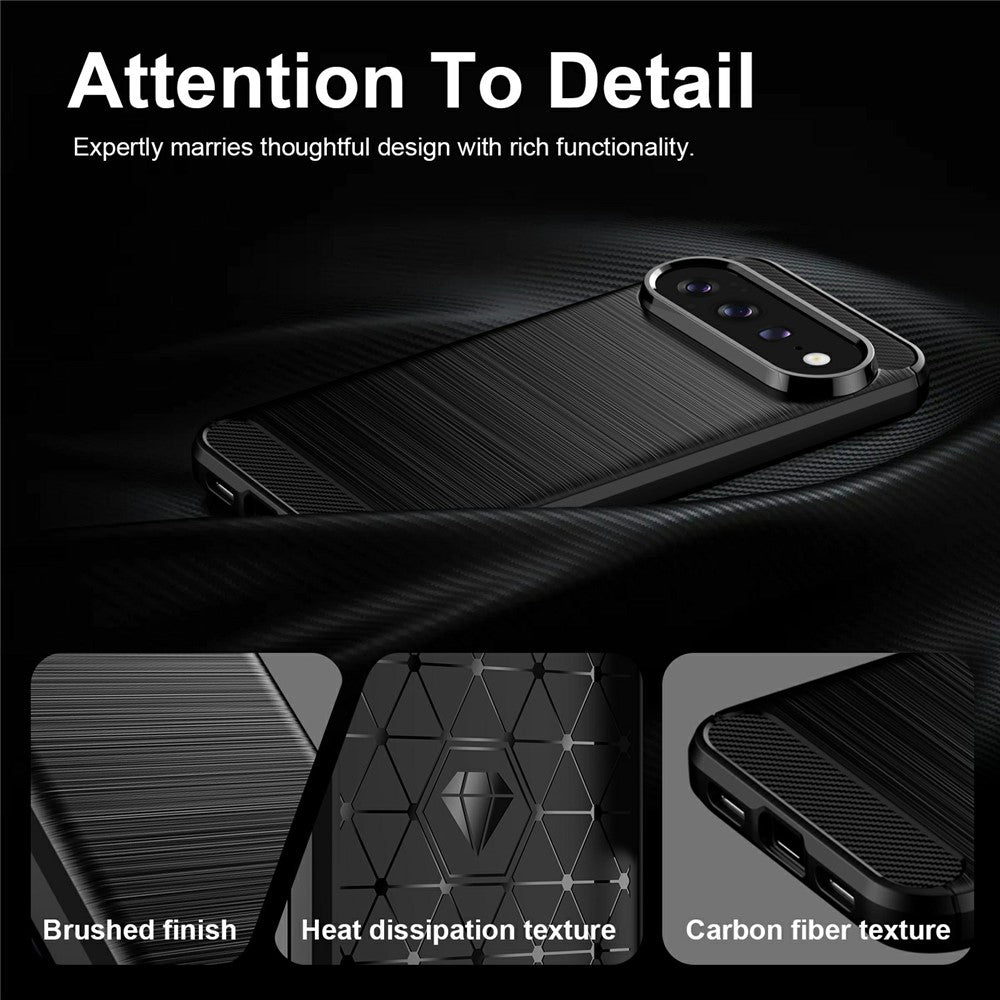 Husa pentru Google Pixel 11 Pro / 11, Techsuit, Carbon, Neagra