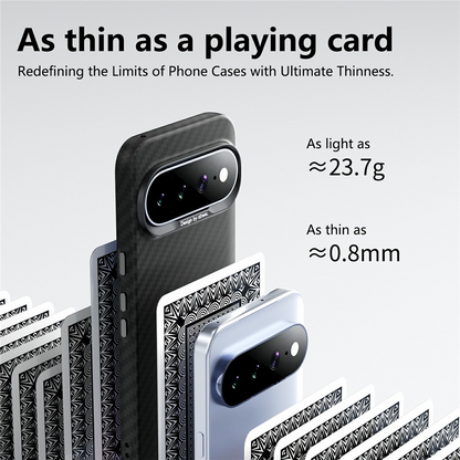 Husa pentru Google Pixel 10 Pro / 10, Abeei, Carbon Minimalist, Neagra