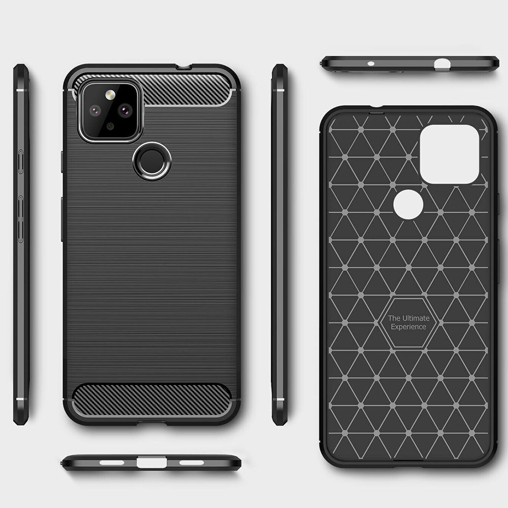 Husa pentru Google Pixel 4a 5G, Techsuit, Carbon, Neagra