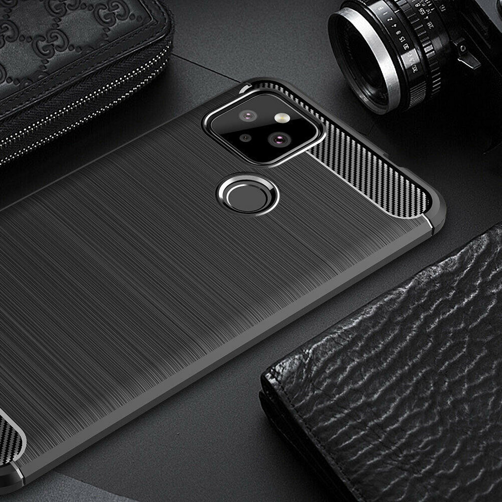 Husa pentru Google Pixel 4a 5G, Techsuit, Carbon, Neagra