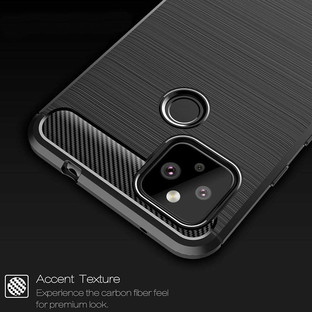 Husa pentru Google Pixel 5, Techsuit, Carbon, Neagra