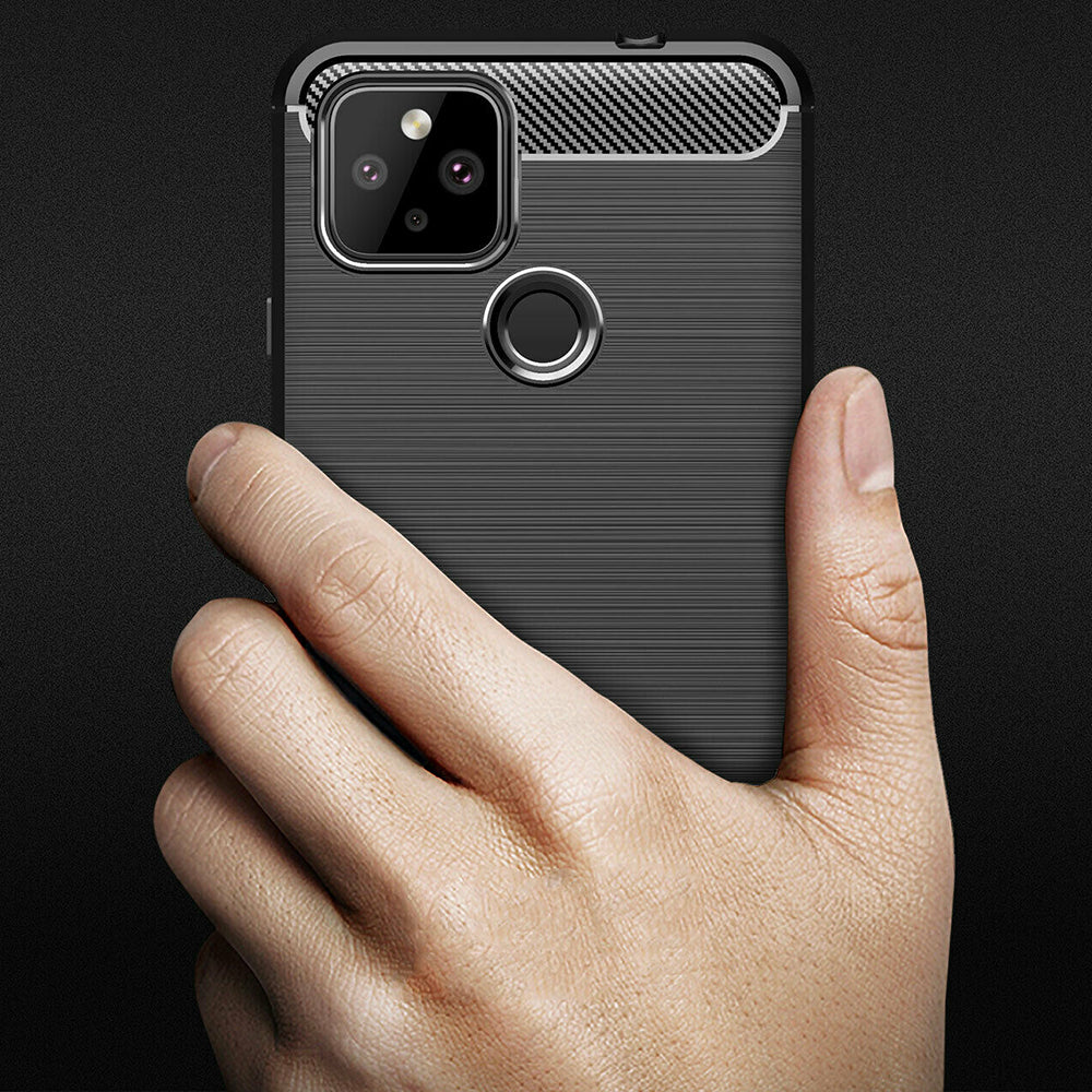 Husa pentru Google Pixel 5, Techsuit, Carbon, Neagra