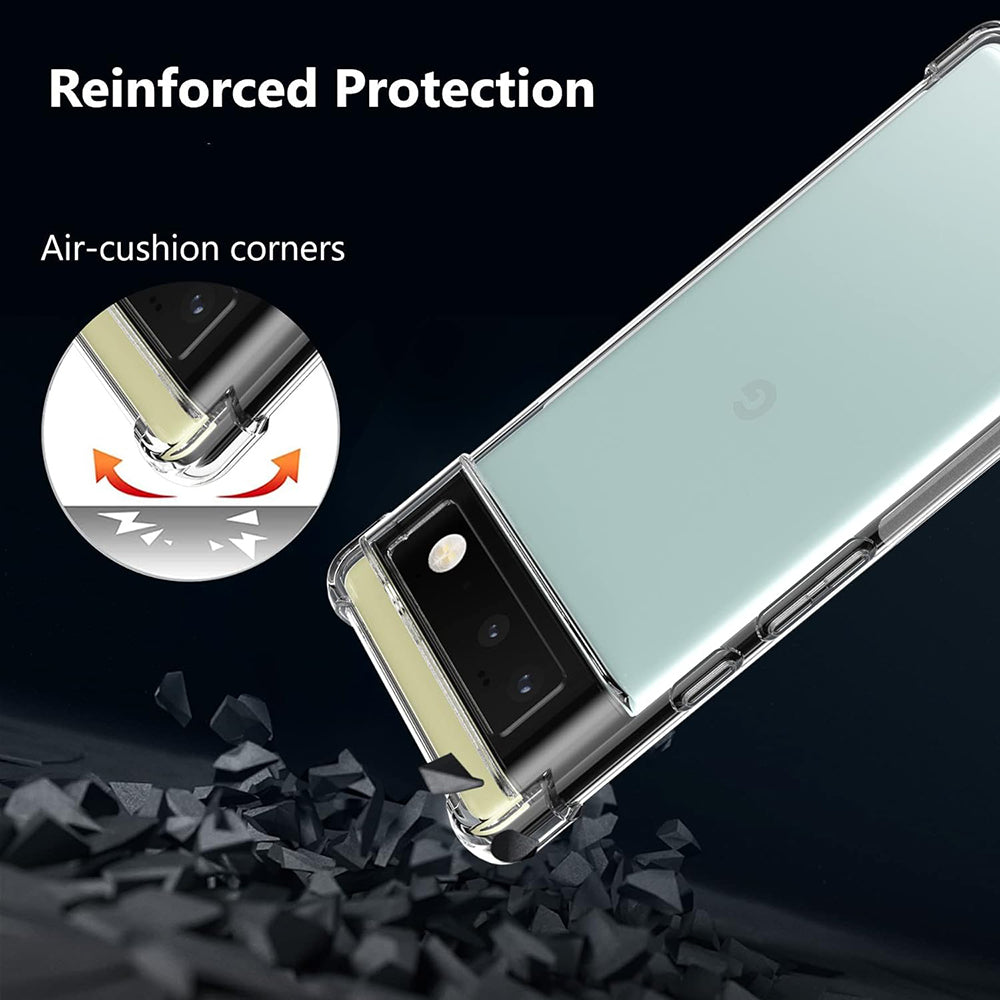Husa pentru Google Pixel 6 Pro, Techsuit, Shockproof Clear, Transparenta