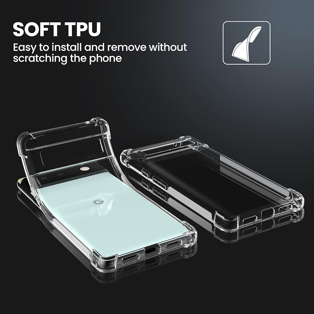 Husa pentru Google Pixel 6 Pro, Techsuit, Shockproof Clear, Transparenta